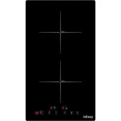 IsEasy Electric Induction Hob With Plug-in, Built-in & Portable Cooktop, 2 Zones 30cm 3000W
