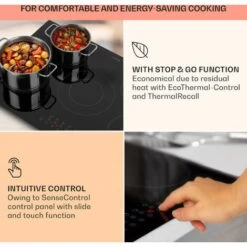 Klarstein Virtuosa 5 Built-in Hob 5 Zones 8200 W Glass Ceramic -Home Appliances Store 101007178 4