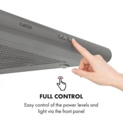 Klarstein Capannina Undercounter Hood 60cm 166m³ / H LED Stainless Steel Silver -Home Appliances Store 19162064 5