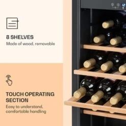 Klarstein Vinamour 54 Duo Wine Refrigerator 2 Zones 148 Litres 54 Bottles Touch Display -Home Appliances Store 22969197 5
