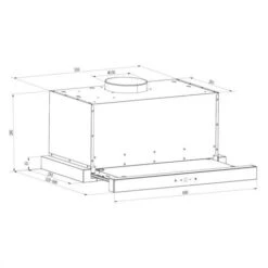 Klarstein Vinea Substructure Cooker Hood Extractor Hood Flat Screen Hood 60cm Black -Home Appliances Store 22969331 5