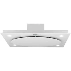 Klarstein Secret Service Ceiling-mounted Hood Extractor Hood 220W Touch Glass LED White -Home Appliances Store 22969341 3
