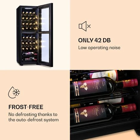 Klarstein Shiraz 39 Duo Wine Fridge 2 Zones 105l 39 Bottles 5 Klarstein Shiraz 39 Duo Wine Fridge 2 Zones 105l 39 Bottles - Image 5