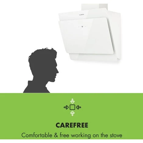 Klarstein Klarstein Aurica 60 Cooker Hood 60cm 600 M³/h LED Touch Glass White 4 Klarstein Klarstein Aurica 60 Cooker Hood 60cm 600 M³/h LED Touch Glass White - Image 4
