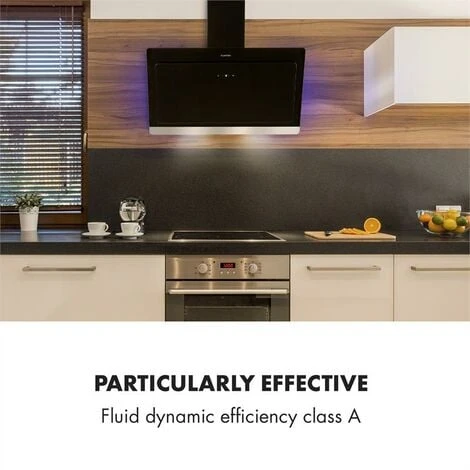 Klarstein Aurora Eco 90 Cooker Extractor Hood 550 M³ / H LED Display Black 2 Klarstein Aurora Eco 90 Cooker Extractor Hood 550 M³ / H LED Display Black - Image 2