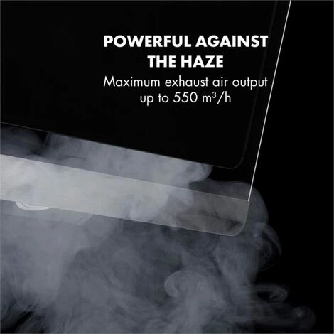 Klarstein Aurora Eco 90 Cooker Extractor Hood 550 M³ / H LED Display Black 3 Klarstein Aurora Eco 90 Cooker Extractor Hood 550 M³ / H LED Display Black - Image 3