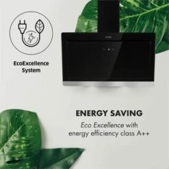 Klarstein Aurora Eco 90 Cooker Extractor Hood 550 M³ / H LED Display Black 8 Klarstein Aurora Eco 90 Cooker Extractor Hood 550 M³ / H LED Display Black -Home Appliances Store 22969749 4