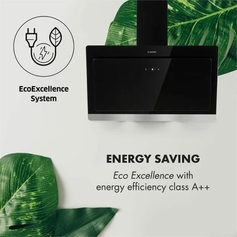 Klarstein Aurora Eco 90 Cooker Extractor Hood 550 M³ / H LED Display Black 4 Klarstein Aurora Eco 90 Cooker Extractor Hood 550 M³ / H LED Display Black - Image 4