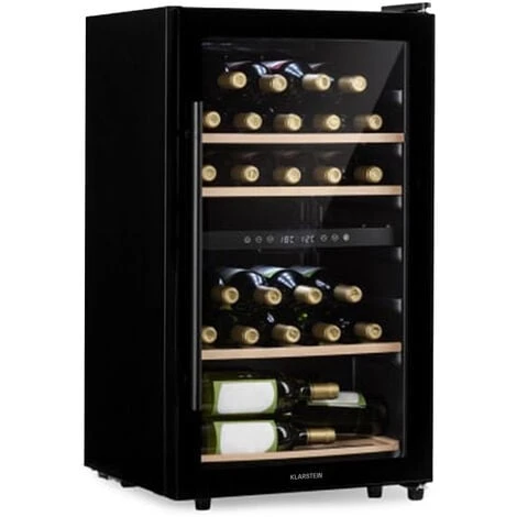 Klarstein Barossa 34 Duo Wine Refrigerator 34 Bottles 80 Litres 2 Zones Touch Control 1 Klarstein Barossa 34 Duo Wine Refrigerator 34 Bottles 80 Litres 2 Zones Touch Control