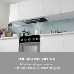 Klarstein High Line Ceiling Hood 77cm 410 M3 / H 75W 3 Steps Remote Control Black -Home Appliances Store 22969845 5