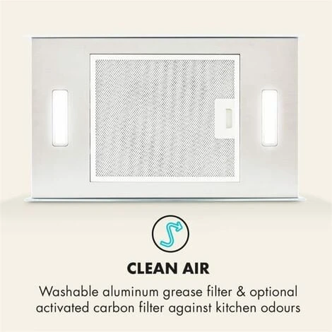 Klarstein Kronleuchter L Island Exhaust Hood 60cm Exhaust Air: 590m³ / H LED Touch White 4 Klarstein Kronleuchter L Island Exhaust Hood 60cm Exhaust Air: 590m³ / H LED Touch White - Image 4