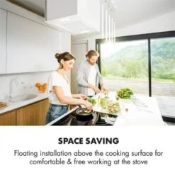 Klarstein Kronleuchter L Island Exhaust Hood 60cm Exhaust Air: 590m³ / H LED Touch White 9 Klarstein Kronleuchter L Island Exhaust Hood 60cm Exhaust Air: 590m³ / H LED Touch White -Home Appliances Store 22969886 5