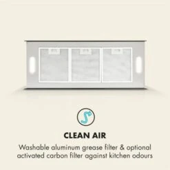 Klarstein Kronleuchter XL Island Exhaust Hood 90cm Exhaust Air: 590m³ / H LED Touch Black -Home Appliances Store 22969887 4