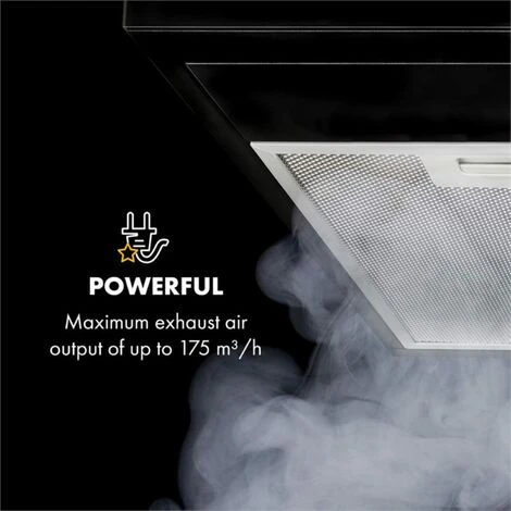 Klarstein Contempo Neo Substructure Cooker Extractor Hood 60cm 175m³ / H LED Stainless Steel Acrylic Black 4 Klarstein Contempo Neo Substructure Cooker Extractor Hood 60cm 175m³ / H LED Stainless Steel Acrylic Black - Image 4