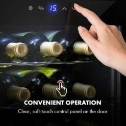 Klarstein Shiraz 16 Uno Wine Fridge 42l Touch Control Panel 131W 5-18°C -Home Appliances Store 22970344 5