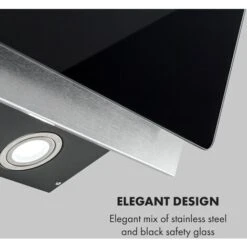 Klarstein Alessia Cooker Extractor Hood Head Free Hood 350 M³ / H Push Control Black -Home Appliances Store 22970374 3