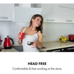 Klarstein Laurel 60 Cooker Extractor Hood 60cm Exhaust Air: 350 M³ / H LED Touch White 9 Klarstein Laurel 60 Cooker Extractor Hood 60cm Exhaust Air: 350 M³ / H LED Touch White -Home Appliances Store 22970454 5