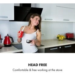 Klarstein Laurel 90 Cooker Extractor Hood 90cm Exhaust Air: 350 M³ / H LED Touch Black -Home Appliances Store 22970458 5