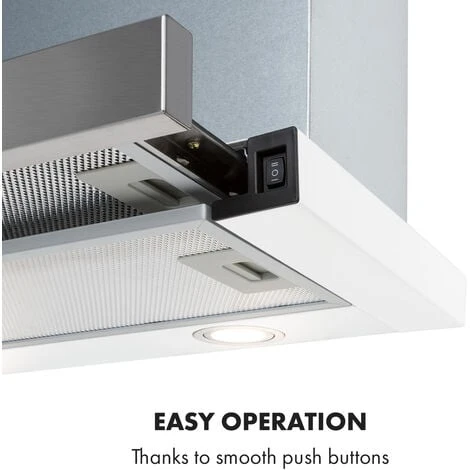 Klarstein Mariana 60 Flat Screen Hood 500 M³ / H Exhaust Air LED White 4 Klarstein Mariana 60 Flat Screen Hood 500 M³ / H Exhaust Air LED White - Image 4