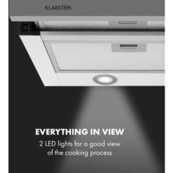 Klarstein Mariana 90 Flat Screen Hood 500 M³ / H Exhaust Air LED White -Home Appliances Store 22970535 5