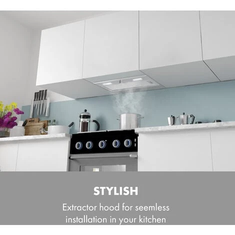 Klarstein Simplica Extractor Hood Recessed 70cm Exhaust Air: 400 M³ / H LED Stainless Steel 2 Klarstein Simplica Extractor Hood Recessed 70cm Exhaust Air: 400 M³ / H LED Stainless Steel - Image 2