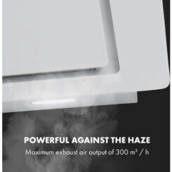 Klarstein Sofia 60 Extractor Hood 300 M³ / H Touch Control Glass Front White -Home Appliances Store 22970647 3