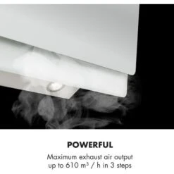 Klarstein Aurica 90 Cooker Hood 90 Cm 600 M³/h LED Touch Glass White -Home Appliances Store 23632458 3