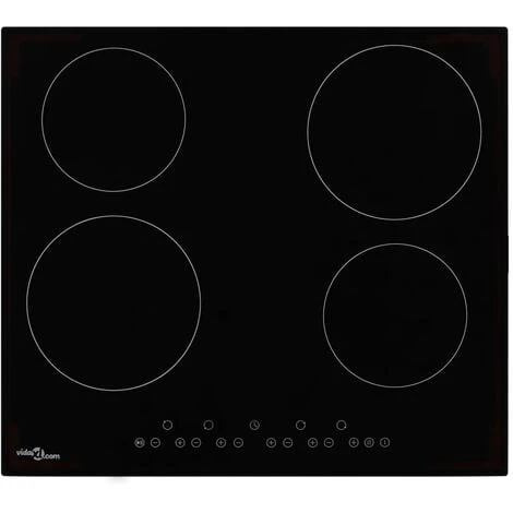 Ceramic Hob With 4 Burners Touch Control 6000 W 1 Ceramic Hob With 4 Burners Touch Control 6000 W