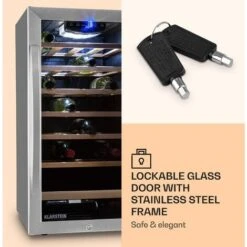 Klarstein Vinamour 26 Uno Wine Refrigerator 26 Bottles 88 Litres Stainless Steel LED -Home Appliances Store 33503294 4