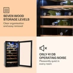 Klarstein Vinamour 26 Uno Wine Refrigerator 26 Bottles 88 Litres Stainless Steel LED -Home Appliances Store 33503294 5