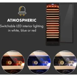 Klarstein Vinovilla Grande 165 Built-in Uno Onyx Large Capacity Wine Fridge 433 Litres 165 Bottles -Home Appliances Store 33503300 3