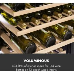 Klarstein Vinovilla Grande 165 Built-in Uno Onyx Large Capacity Wine Fridge 433 Litres 165 Bottles -Home Appliances Store 33503300 5