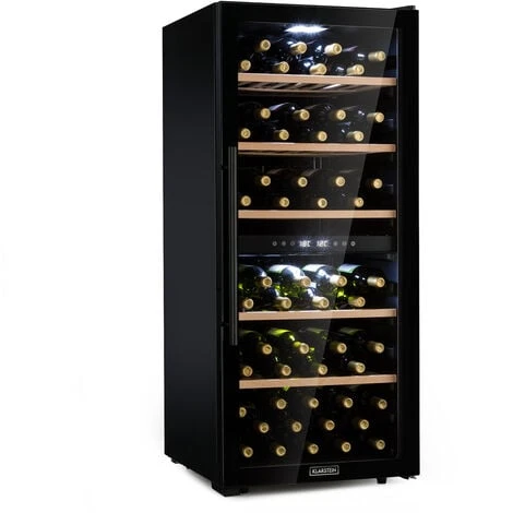 Klarstein Barossa 102 Duo Wine Refrigerator 102 Bottles 226 Litres 2 Zones Touch Control 1 Klarstein Barossa 102 Duo Wine Refrigerator 102 Bottles 226 Litres 2 Zones Touch Control