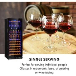 Klarstein First Class 84 Wine Cooler 4 Dispensers 84 Bottles 5-22 ° C Black -Home Appliances Store 33503305 3