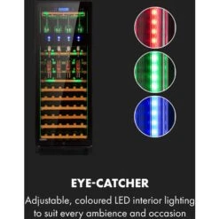 Klarstein First Class 84 Wine Cooler 4 Dispensers 84 Bottles 5-22 ° C Black -Home Appliances Store 33503305 4