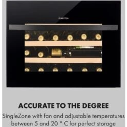Klarstein Vinsider 24 Built-In Uno Wine Refrigerator Built-in 1 Zone 24 Bottles -Home Appliances Store 33503384 4