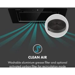 Klarstein Hektor Eco Fan Module 52 Cm 566 M³ / H Touch Glass Black -Home Appliances Store 35415170 5
