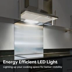 CIARRA 201SS60 Cooker Hood 60cm With Carbon Filters 370m3/h Class A Wall Mounted Extractor Hood -Home Appliances Store 36409465 3