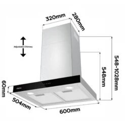 CIARRA 4 Speeds Class A++ 650m3/h Touch Control Chimney Cooker Hood 60cm -CBCS6102 -Home Appliances Store 36409475 5