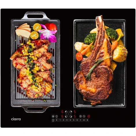 CIARRA Built-in 4 Zones Induction Hob, Integrated Electric Cooktop With 2 Flex Zones 7200W-CD4BFFBIH 1 CIARRA Built-in 4 Zones Induction Hob, Integrated Electric Cooktop With 2 Flex Zones 7200W-CD4BFFBIH