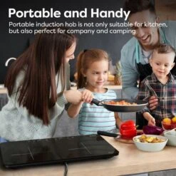 CIARRA 2800W Induction Hob 9 Power Levels 10 Temperature Levels Safety Lock-CUTIH2 -Home Appliances Store 36409488 4