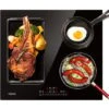 CIARRA Built-in 4 Zones Induction Hob, Integrated Electric Cooktop With 1 Flex Zone 7200W-CD4BFBIH