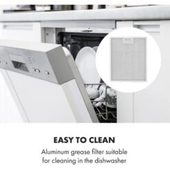 Klarstein Contempo 90, Extractor Hood, 175m³ / H, LED, Stainless Steel, Acrylic, Black -Home Appliances Store 36688355 5