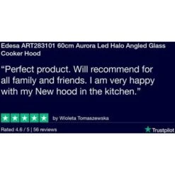 Edesa ART283101 60cm Aurora Led Halo Angled Glass Cooker Hood -Home Appliances Store 42504459 4