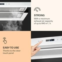 Klarstein Mariana Neo 60, Flat Screen Bonnet, 60cm, 640 M³/h, Exhaust Air, LED -Home Appliances Store 42770280 4