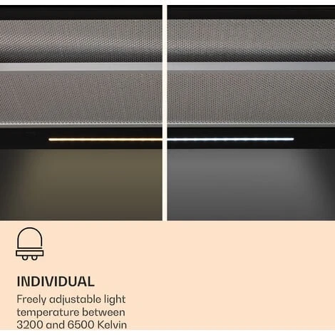 Klarstein Mariana Neo 60, Flat Screen Hood, 60cm, 640 M³ / H, Exhaust Air, LED 3 Klarstein Mariana Neo 60, Flat Screen Hood, 60cm, 640 M³ / H, Exhaust Air, LED - Image 3