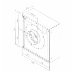 Gemini 100 X 70cm Ceiling Hood With External Motor -Home Appliances Store 49134484 3