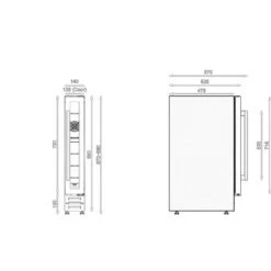 Edesa ART29638 15cm Black Glass Wine Cooler -Home Appliances Store 49734868 3