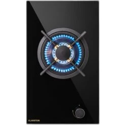 Klarstein Goldflame Gas Hob 1 Wok Burner Glass Ceramic