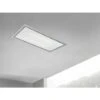 ViandPro - Aria Flush Fit Ceiling Hood 90 X 30 Black - White Glass / Stainless Steel